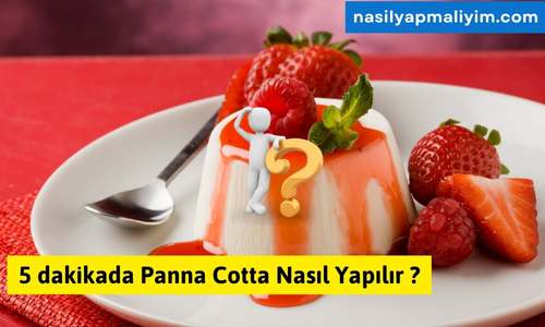 5 dakikada Panna Cotta Nasıl Yapılır ?